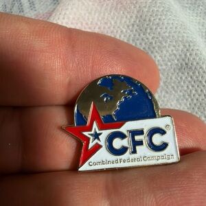 CFC Enamel Lapel Pin - Blue, Red, White